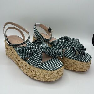 Loeffler Randall Wedge Sandals Size 10